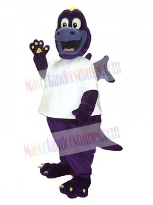 Purple Dragon Mascot Costume Animal