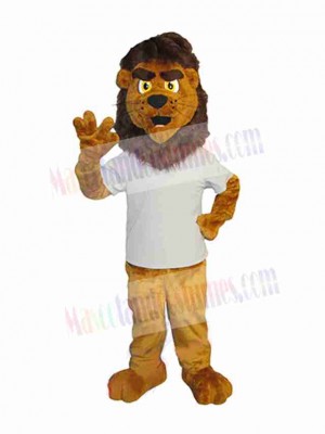 Brown Lion Adult Mascot Costume Animal