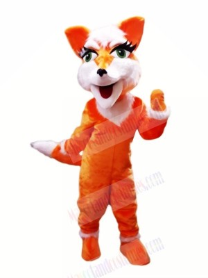 Orange Fox with Big Eyes Mascot Costumes Cheap	