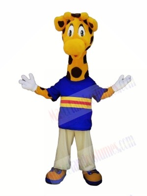 Cute Giraffe with Big Eyes Mascot Costumes Animal