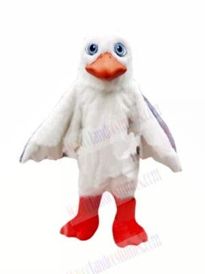 Seagull in Blue Eyes Mascot Costumes Cartoon