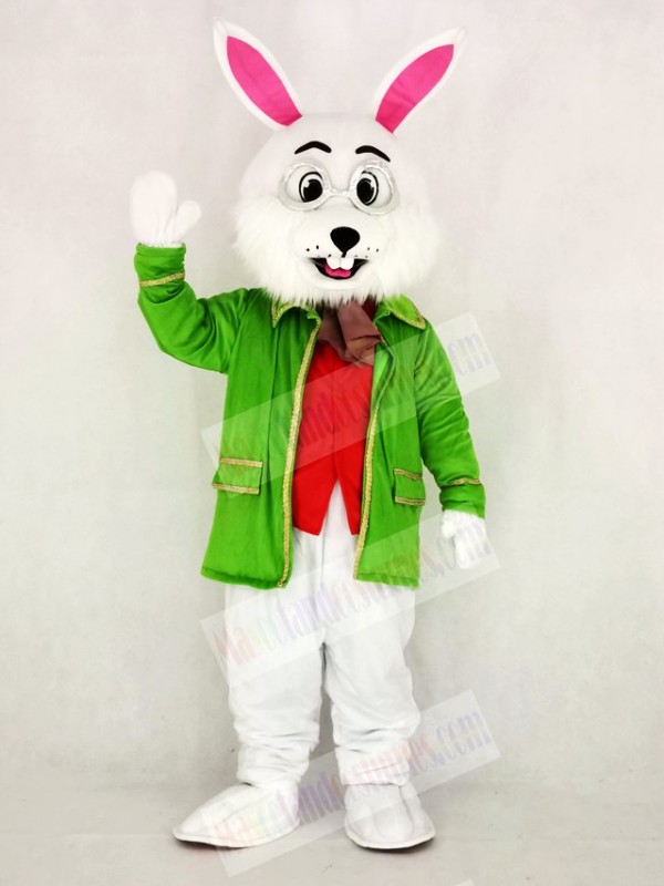 Realistic Wendell Green Easter Bunny Rabbit Mascot Costume Cartoon